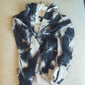 Women's RSQ Tie Dye Zip Up Hoodie Sweatshirt Size Medium